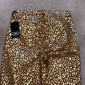 Gold Leopard Martha Stewart Jeans